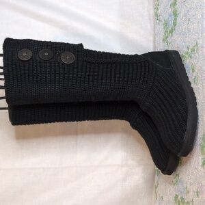 Ugg Cardy Knit Button Boots womens 6